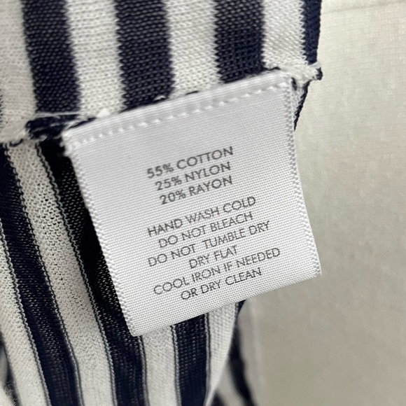 WHITE + WARREN Light-knit Nautical stripe Long Sleeve - Picture 12 of 13